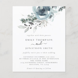 Convite para casamento Florais de Natal Moderno