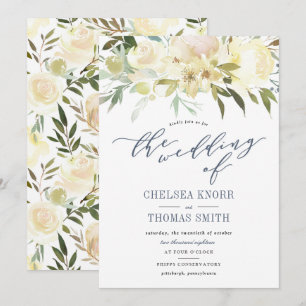 Convite para Casamento Floral Boho