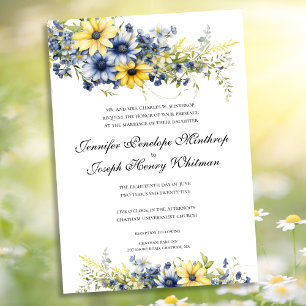 Convite Para Casamento Floral De Cabo Cod Summer