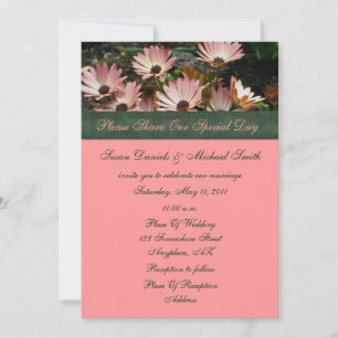 Convite para Casamento Floral de Dísidas Africana