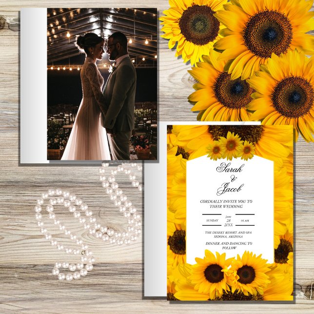 convite para casamento floral elegante (Criador carregado)