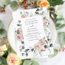 Convite para Casamento Floral Verde Emerald