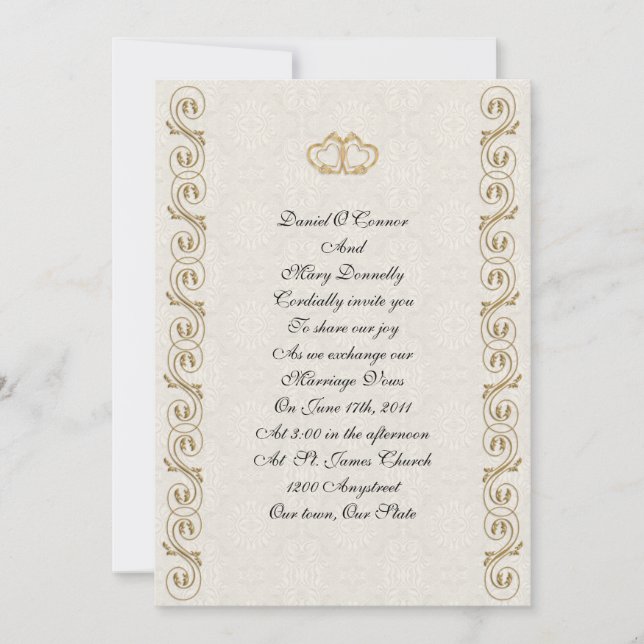 Convite para casamento formal (Frente)