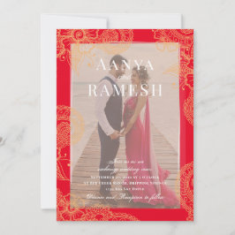 Convite Para Casamento Fotográfico Mehndi