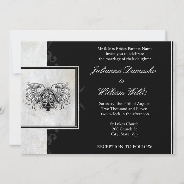 Convite Para Casamento Gaélico Irlandês Celtic Kno (Frente)