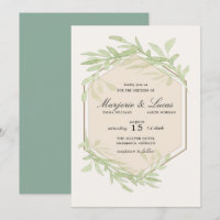 Convite para Casamento Gentil de Botânica
