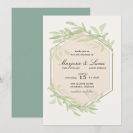 Convite para Casamento Gentil de Botânica