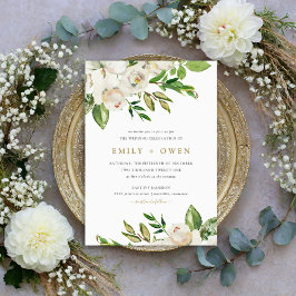 Convite para Casamento Gilded Blooms