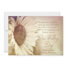 Convite Para Casamento - Girassol - Efeitos Moles