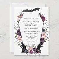 Convite para Casamento Gótico Medieval do Dragão T