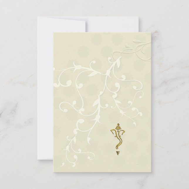 Convite para casamento hindu indiano (Frente)