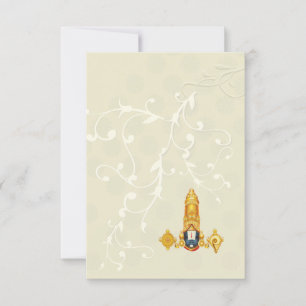 Convite para casamento hindu na Índia do Sul