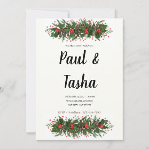 Convite para Casamento Holly Winter