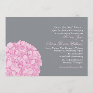 Convite para Casamento Hydrangea