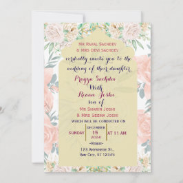 Convite para Casamento Indiano