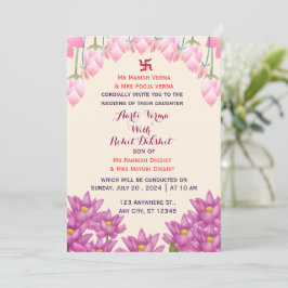 Convite para Casamento Indiano