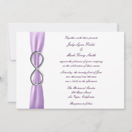 Convite para Casamento Infinito de lavanda