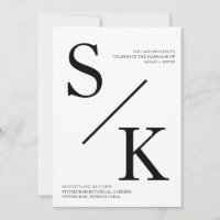 Convite para Casamento Interno Minimalista Moderno