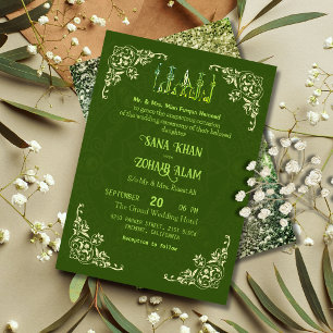 Convite para Casamento Islâmico da Nikah, Ornament