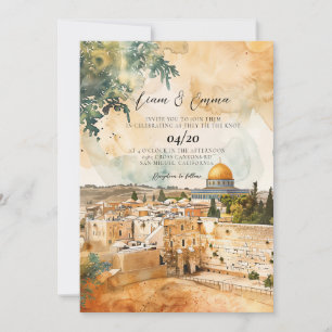 Convite para Casamento Judaico   Jerusalém — Convi