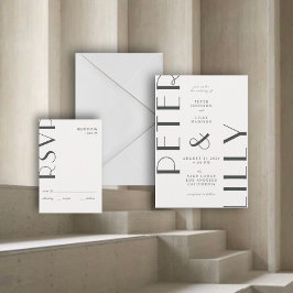 Convite para Casamento Justo Editorial