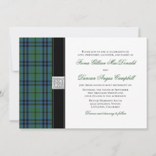 Convite para Casamento Keith Tartan