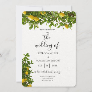 Convite para Casamento Lemon Grove Romance