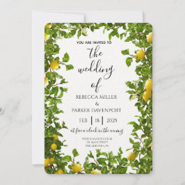 Convite para Casamento Lemon Grove Romance