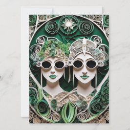 Convite para casamento lésbica