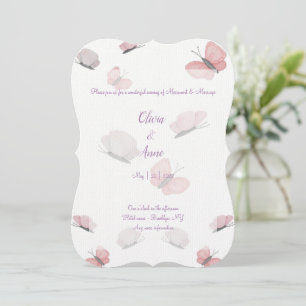 Convite para casamento lésbica de Watercolor