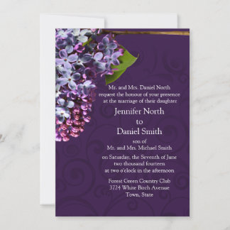 Convite para Casamento Lilac