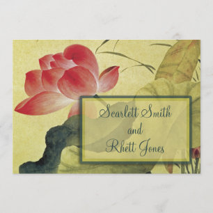 Convite para Casamento Lotus Blossom