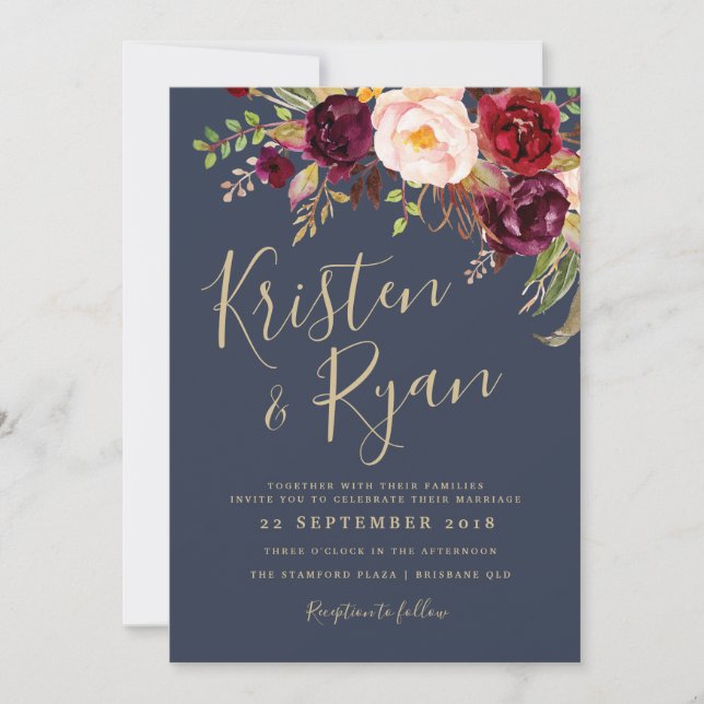 Convite para casamento - Lucy Suite (Frente)