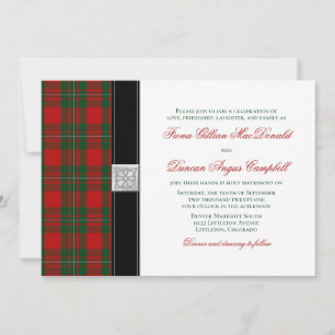 Convite para Casamento MacGregor Tartan