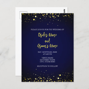 Convite para Casamento Magical Starry Night