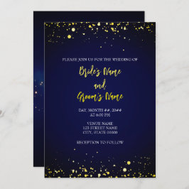 Convite para Casamento Magical Starry Night