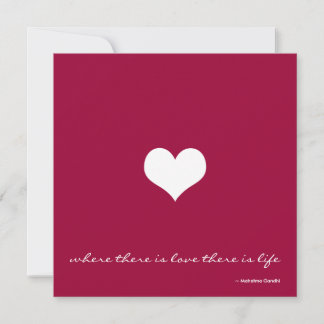 Convite para Casamento Minimalista Claret Red & Wh