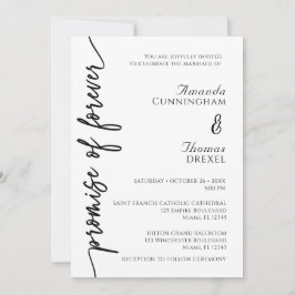 Convite para Casamento Minimalista Moderno