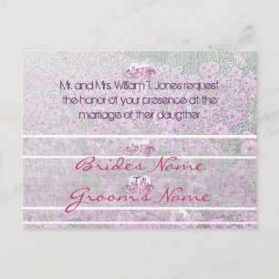 Convite para Casamento Mistura Purple Petunias