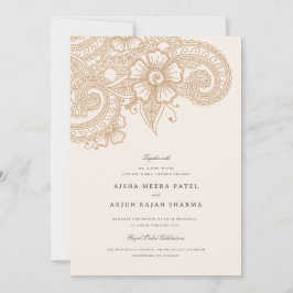Convite Para Casamento Mod Mehandi