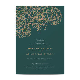Convite Para Casamento Mod Mehandi