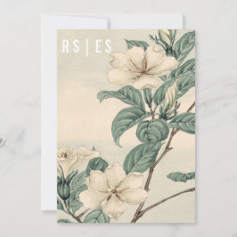 Convite para Casamento Moderno Botânico