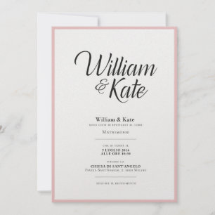 Convite para Casamento Moderno e simples