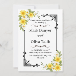 Convite para casamento moderno | Elegante e person