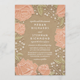 Convite para Casamento Moderno Floral