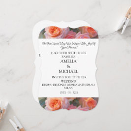 Convite para Casamento Moderno Floral