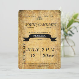Convite para Casamento Moderno, Russo, Elegante