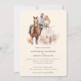 Convite para Casamento Moderno Russo Ocidental