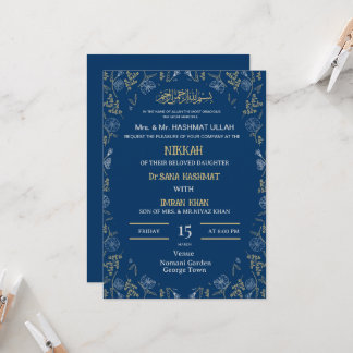 Convite para Casamento Muçulmano Nikkah