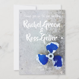 Convite para casamento náutico da Vintage